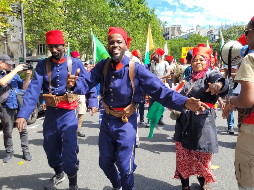 mobilisation 14 juillet en mémoire des tirailleurs
