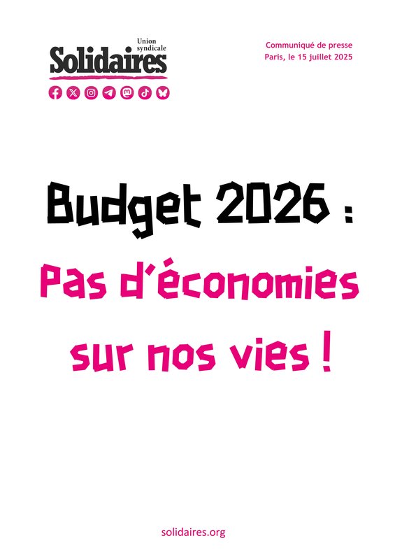 20250715 CP Budget 2026bis
