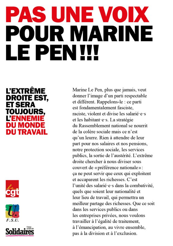 affiches intersyndicale