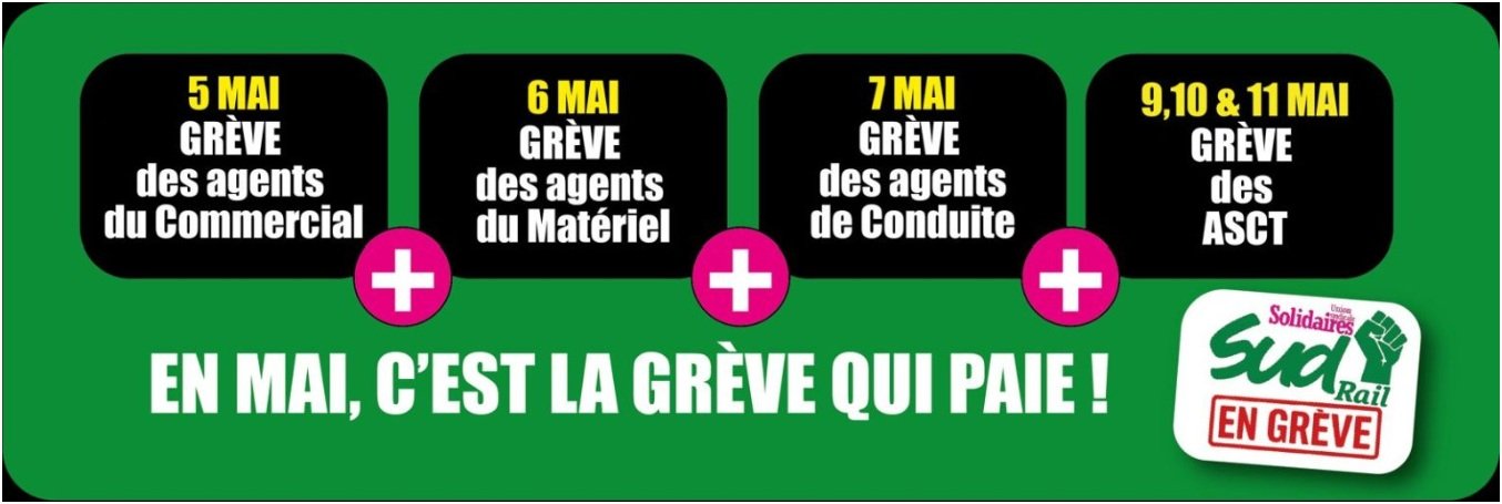 grève mai 2025 SUD RAIL