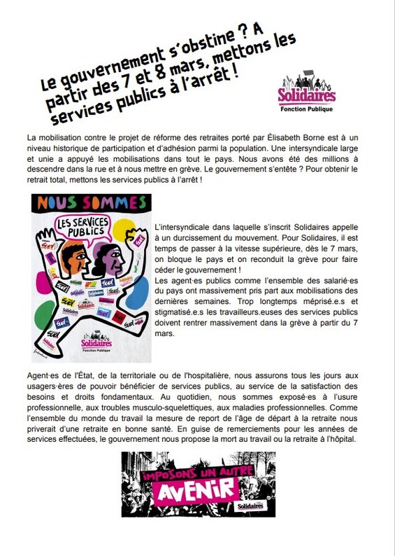 tract 7 et 8 mars